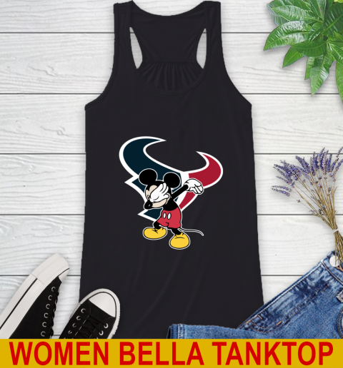 Houston Texans NFL Football Dabbing Mickey Disney Sports Racerback Tank 2