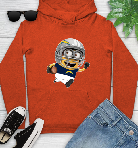 NFL San Diego Chargers Minions Disney Football Sports Youth Hoodie 5