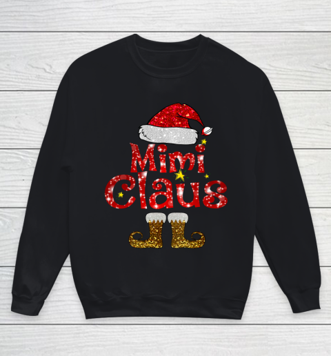 Funny Santa Mimi Claus Merry Christmas Youth Sweatshirt