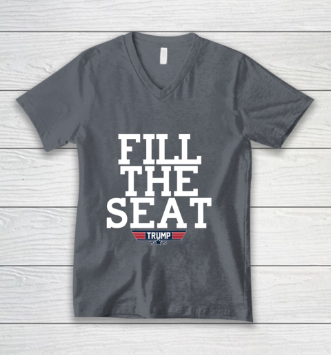 FILL THE SEAT TRUMP 2020 V-Neck T-Shirt 4
