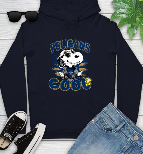 NBA Basketball New Orleans Pelicans Cool Snoopy Shirt Youth Hoodie 3
