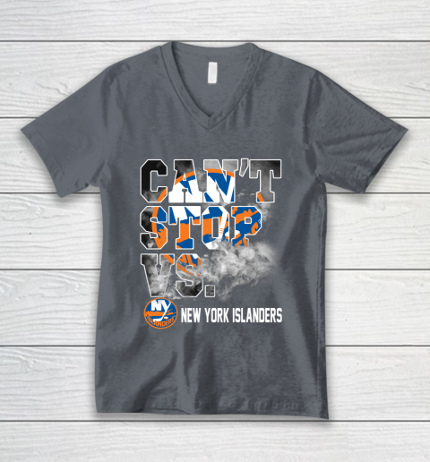 NHL New York Islanders Hockey Can't Stop Vs V-Neck T-Shirt 4