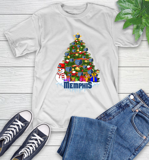 Memphis Grizzlies Merry Christmas NBA Basketball Sports T-Shirt