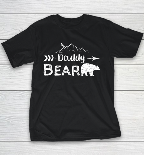 Mens Daddy Bear Shirt Matching Family Mama Papa Bear Camping Youth T-Shirt
