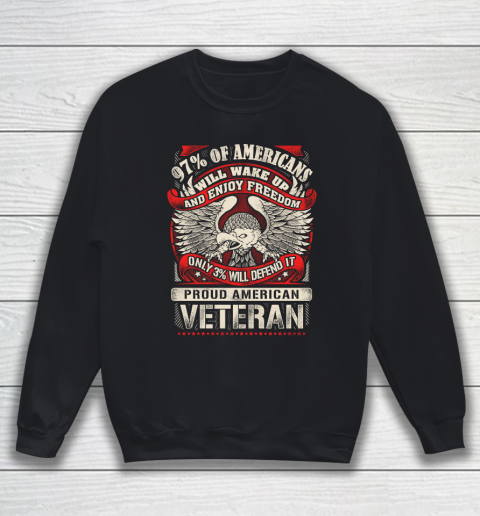 Veteran Shirt Veteran 97% Of American Sweatshirt