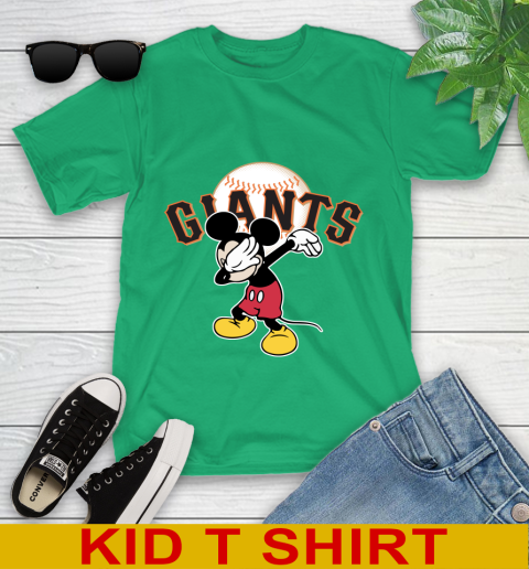 San Francisco Giants MLB Baseball Dabbing Mickey Disney Sports Youth T-Shirt 6