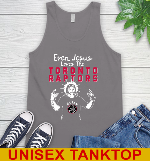Toronto Raptors NBA Basketball Even Jesus Loves The Raptors Shirt Tank Top 6