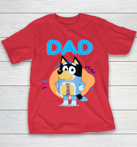 Bluey Dad Lover Forever Father's Day Youth T-Shirt 9