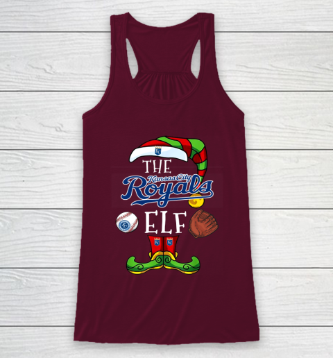 Kansas City Royals Christmas ELF Funny MLB Racerback Tank 2