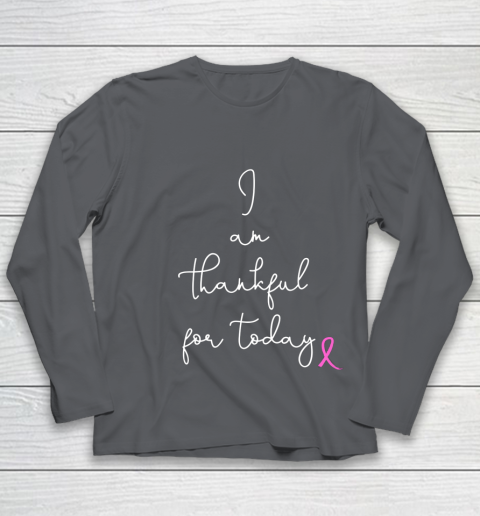 Womens Fighting Breast Cancer Product Gift Battling Through Chemo Youth Long Sleeve 6
