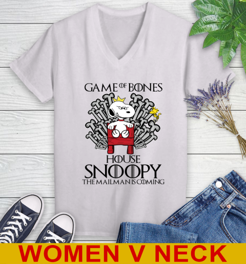 Game of bones house snoopy the mailman is coming tshirt 61