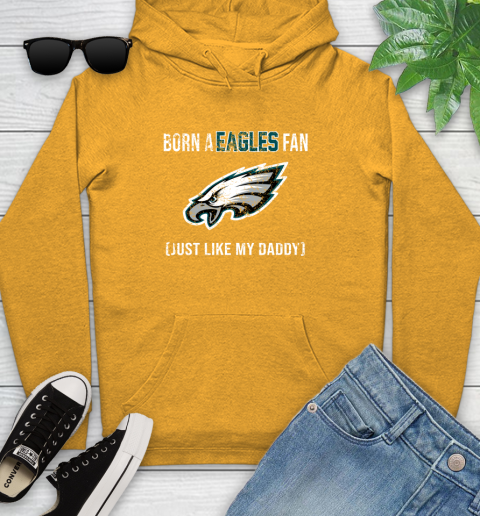 NFL Philadelphia Eagles Football Loyal Fan Just Like My Daddy Shirt Youth Hoodie 2