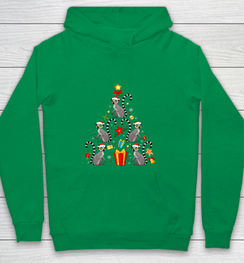 Lemur Christmas Ornament Tree Funny Gift Youth Hoodie 4