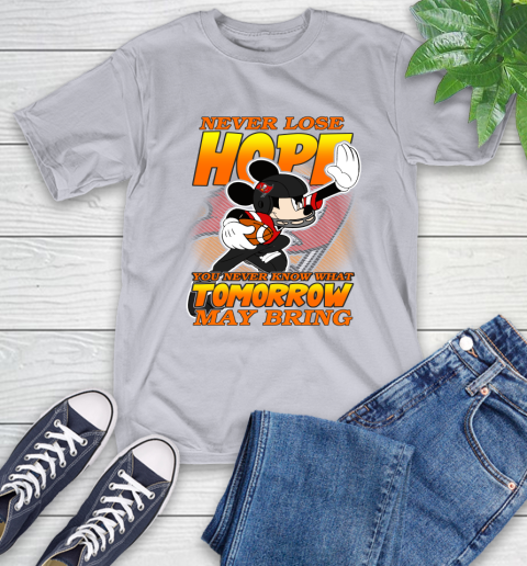 Tampa Bay Buccaneers NFL Football Mickey Disney Never Lose Hope T-Shirt 6