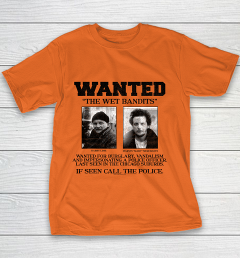 Home Alone Wanted The Wet Bandits Youth T-Shirt 3