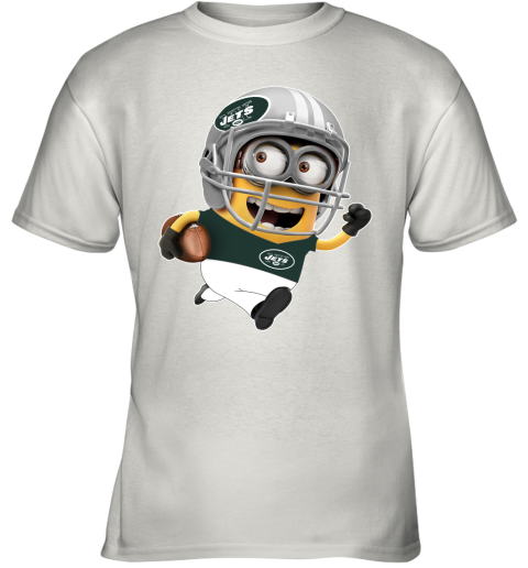 NFL Team Apparel Youth New York Jets Run Back White T-Shirt