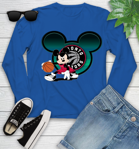 NBA Toronto Raptors Mickey Mouse Disney Basketball Youth Long Sleeve 9