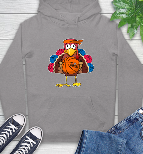 LA Clippers Turkey thanksgiving day Hoodie - Image 7