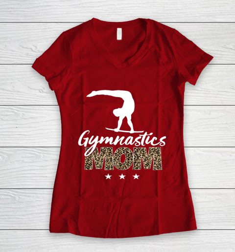 Mother s day Gymnastics Mom for mom mother s day funny Women's V-Neck T-Shirt 8