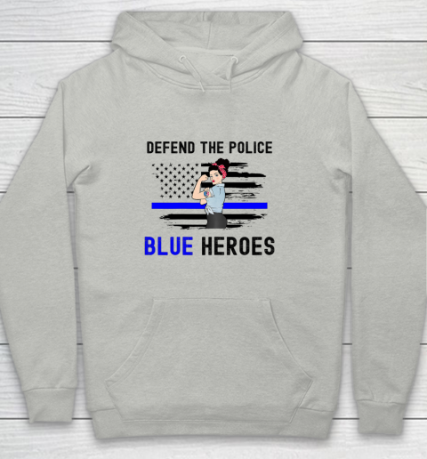 Defend The Blue Shirt  Womens Defend The Police Back The Blue Law Enforcement Youth Hoodie