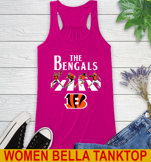 NFL Football Cincinnati Bengals The Beatles Rock Band Shirt Racerback Tank 6