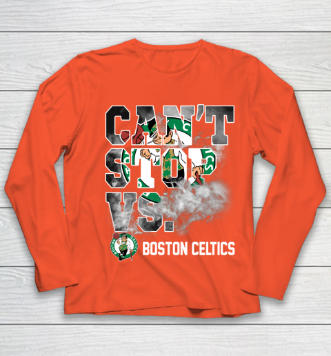 NBA Boston Celtics Basketball Can't Stop Vs Youth Long Sleeve 3
