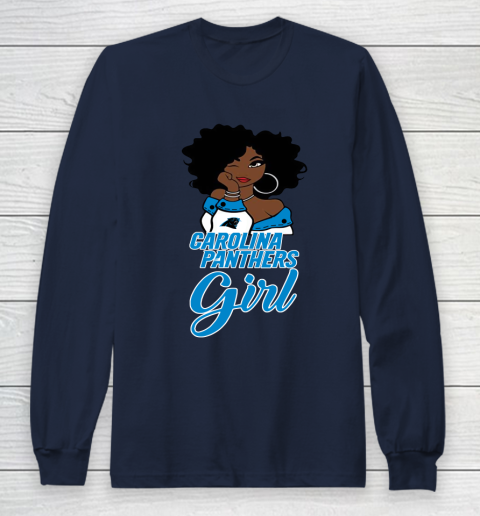 Carolina Panthers Girl NFL Long Sleeve T-Shirt 4
