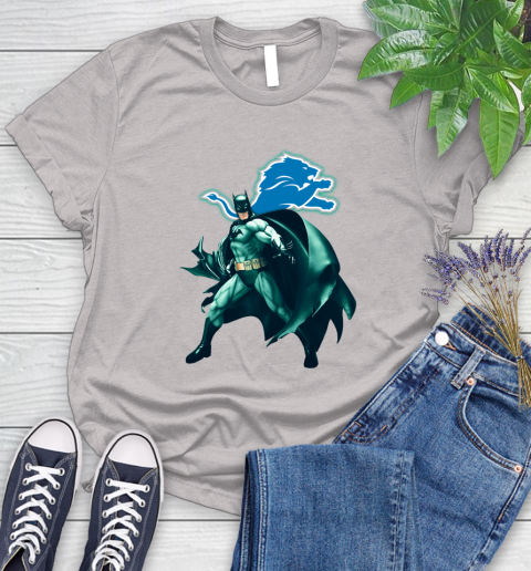 NFL Batman Football Sports Detroit Lions Women's T-Shirt 10