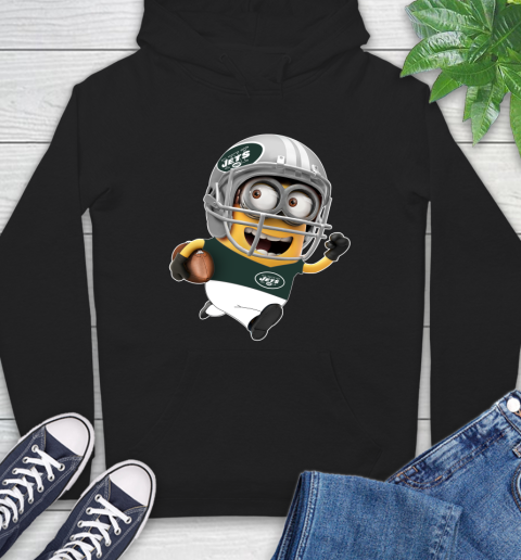 NFL New York Jets Minions Disney Football Sports Hoodie 2