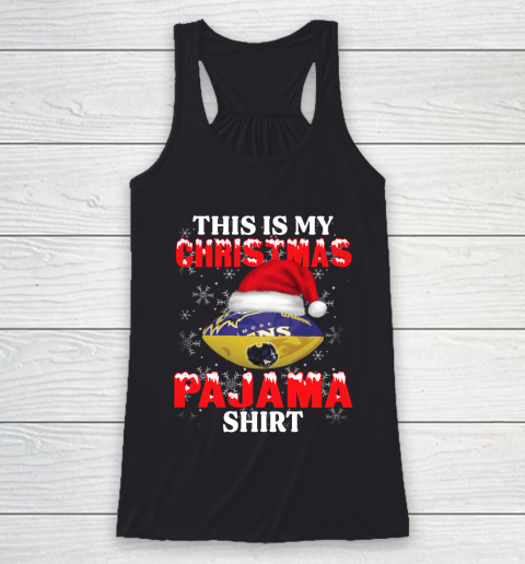 Baltimore Ravens This Is My Christmas Pajama Shirt NFL Racerback Tank