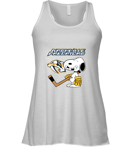 Nashville Predators Ice Hockey Broken Teeth Snoopy NHL Racerback Tank