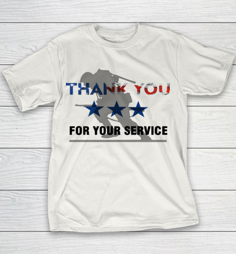 Veteran Shirt Memorial Day Thank You For Your Service Youth T-Shirt