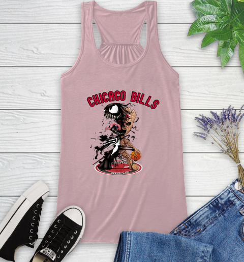 NBA Chicago Bulls Basketball Venom Groot Guardians Of The Galaxy Racerback Tank 11