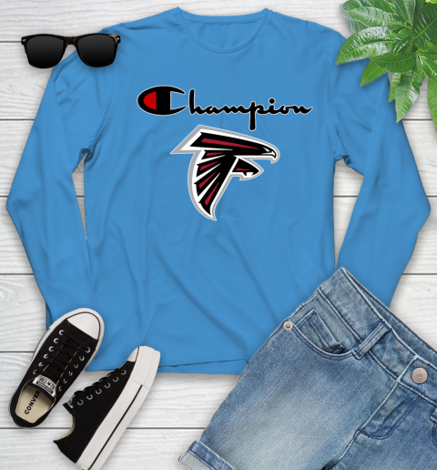 NFL Football Atlanta Falcons Champion Shirt Youth Long Sleeve 5