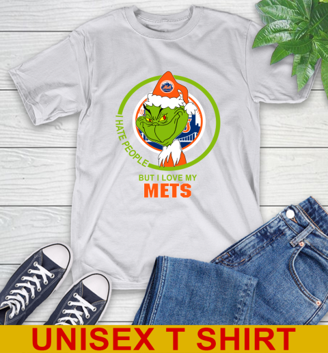 New York Mets MLB Christmas Grinch I Hate People But I Love My Favorite Baseball Team T-Shirt 12