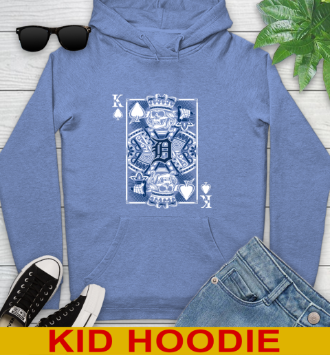 Detroit Tigers MLB Baseball The King Of Spades Death Cards Shirt Youth Hoodie 12