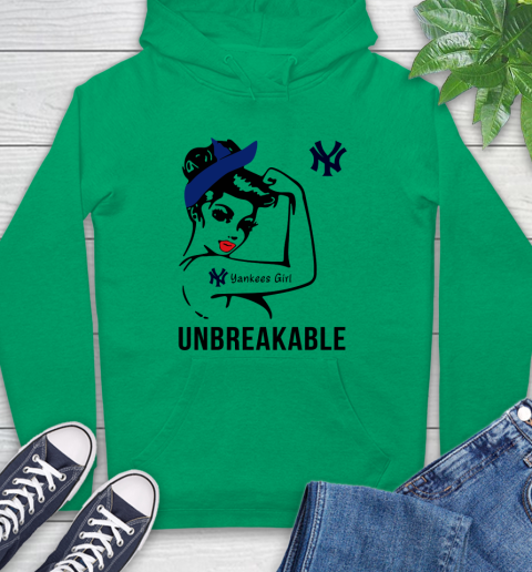 MLB New York Yankees Girl Unbreakable Baseball Sports Hoodie 5
