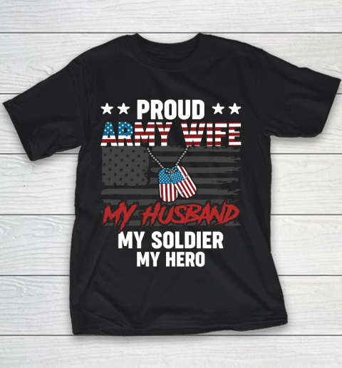 Veteran Shirt Proud Army Wife Youth T-Shirt