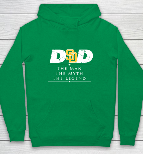 San Diego Padres MLB Baseball Dad The Man The Myth The Legend Youth Hoodie 4