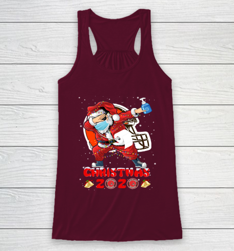Cleveland Browns Funny Santa Claus Dabbing Christmas 2020 NFL Racerback Tank 2