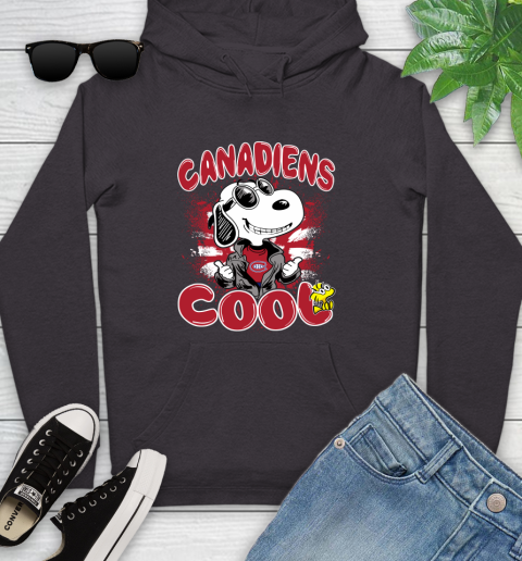 NHL Hockey Montreal Canadiens Cool Snoopy Shirt Youth Hoodie 6