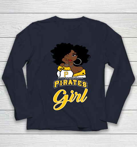 Pittsburgh Piratess Girl MLB Youth Long Sleeve 3