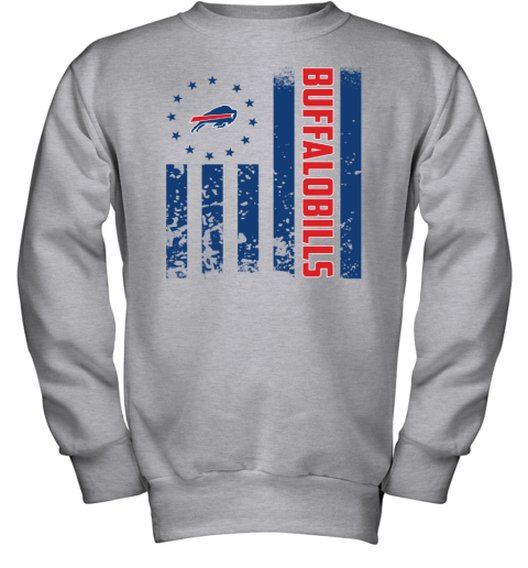 NFL Buffalo Bills American Flag Youth Sweatshirt - Rookbrand