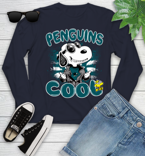 NHL Hockey San Jose Sharks Cool Snoopy Shirt Youth Long Sleeve 2