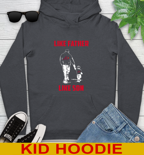 Atlanta Braves MLB Baseball Like Father Like Son Sports Youth Hoodie 9