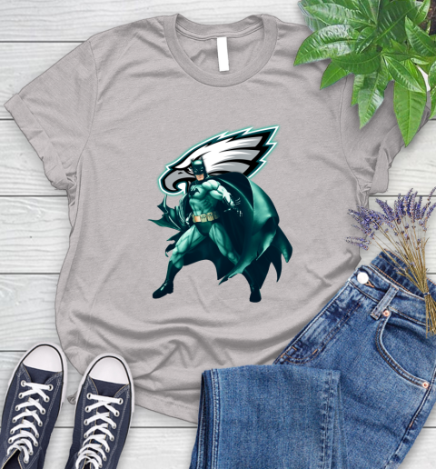NFL Batman Football Sports Philadelphia Eagles Women's T-Shirt 10