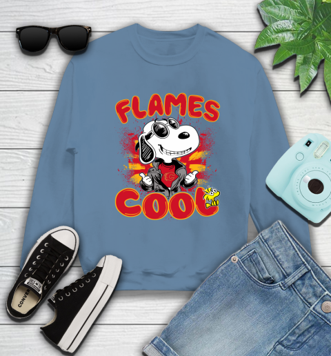NHL Hockey Calgary Flames Cool Snoopy Shirt Sweatshirt 9