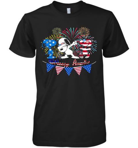 Snoopy America Happy New Year 2021 Premium Men's T-Shirt