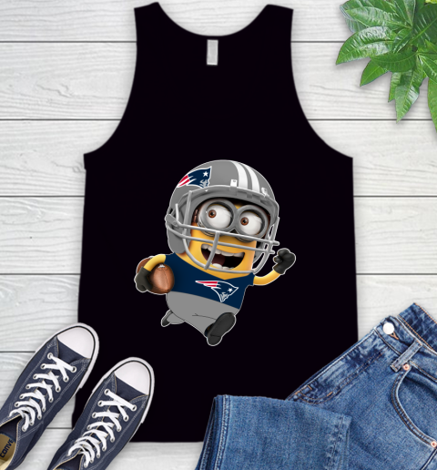 NFL New England Patriots Minions Disney Football Sports Tank Top 2