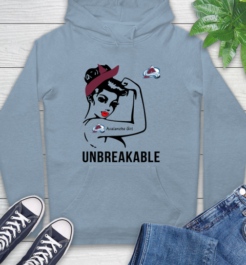 NHL Colorado Avalanche Girl Unbreakable Hockey Sports Hoodie 6